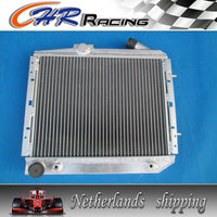 4 Row 50MM ALUMINUM ALLOY RADIATOR with  Fan and windshield FOR RENAULT 5 SUPER 5/R5 9/11 GT TURBO AT 1985-1991