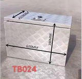 Aluminum Heavy Duty Trailer Rvs Pickup Tongue Tool Box 24" X 18" X 16" Silver