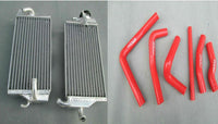 L&R Aluminum radiator + Red Hose for Honda CR250R CR 250 R 2-stroke 2000 2001 00