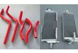 L&R Aluminum radiatorand hose for Honda CR125 CR125R 2 STROKE 2000 2001 BLUE