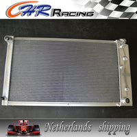 aluminum radiator 73-80 chevy small block SBC BEL AIR/IMPALA l6/V8 and 2x fans