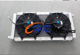 56mm aluminum radiator +fans for LOTUS ELISE & EXIGE SERIES 1&2 VAUXHALL VX220 M/T