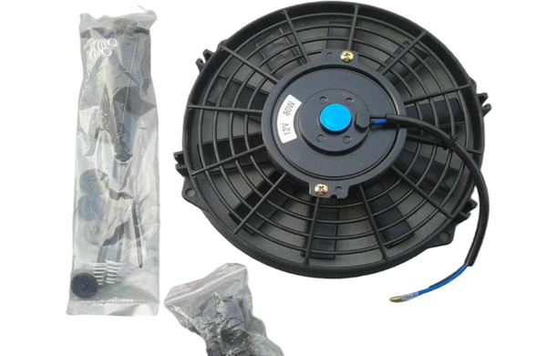 10" 12V Slim Radiator Cooling Thermo Fan with Mounting kit 10 inch universal fan