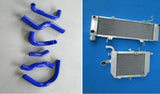 NEW Aluminum radiator+hose HONDA RVF400 NC35 or NC30 VFR400 lower BLUE