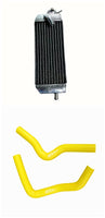 Aluminum Radiator and yellow hose FOR 2002-2021 SUZUKI RM85 RM 85 2002 2003 2004 2005 2006 2007 2008 2009 2010 2011 2012 2013 2014 2015 2016 2017 2018 2019 2019 2020 2021
