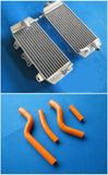 aluminum radiator + hose For 2007-2009 YAMAHA YZ250F YZ 250 F YZF250 2007 2008 2009 red