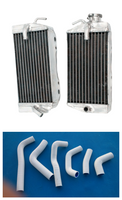 Aluminum Radiator&Silicone hose FOR 2002-2004 HONDA CRF450R CRF450 2002 2003 2004   CRF 450 R CRF 450