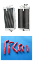 Aluminum Radiator&Silicone hose FOR 2002-2004 HONDA CRF450R CRF450 2002 2003 2004   CRF 450 R CRF 450