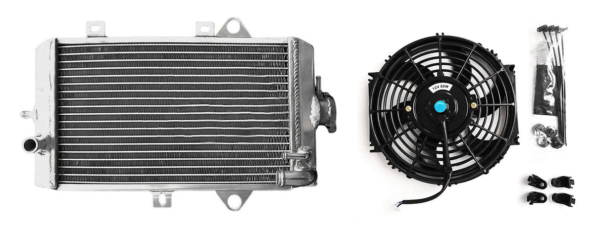 Aluminum Radiator& FAN For 2013-2023 Yamaha Raptor 700 YFM700R YFM 700 ...