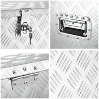 24"x10"x16"(600mmx250mmx400mm) L&R Pair Aluminium Undertray Under Tray Underbody Ute Tool Box toolbox