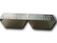 24"x10"x16"(600mmx250mmx400mm) L&R Pair Aluminium Undertray Under Tray Underbody Ute Tool Box toolbox