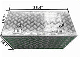 36"X 18"X 18" Aluminum Truck Underbody Tool Box Storage Underbed ATV RV Trailer Pickup Truck Tread Lock With Keys