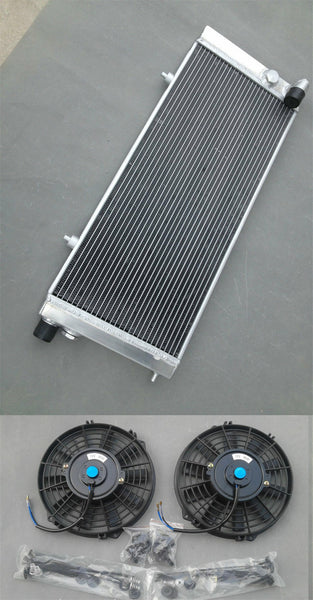 aluminum alloy radiator Peugeot 205 GTI 1.6&1.9L & 1.8 DIESEL 1984-1994 + 2X FAN